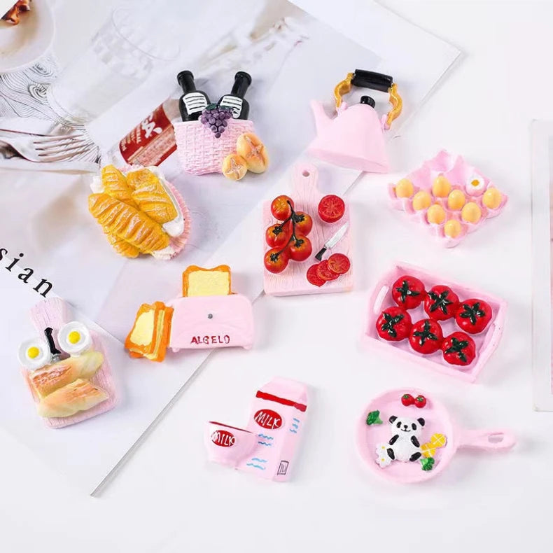 Girl Is Cute Creative Resin Refrigerator Magnets Emulating