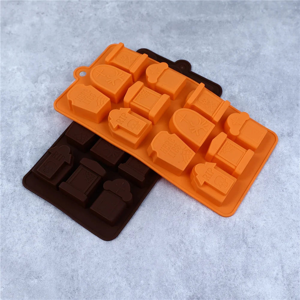 Halloween Pumpkin Chocolate Silicone Mold Candy Biscuit Jelly