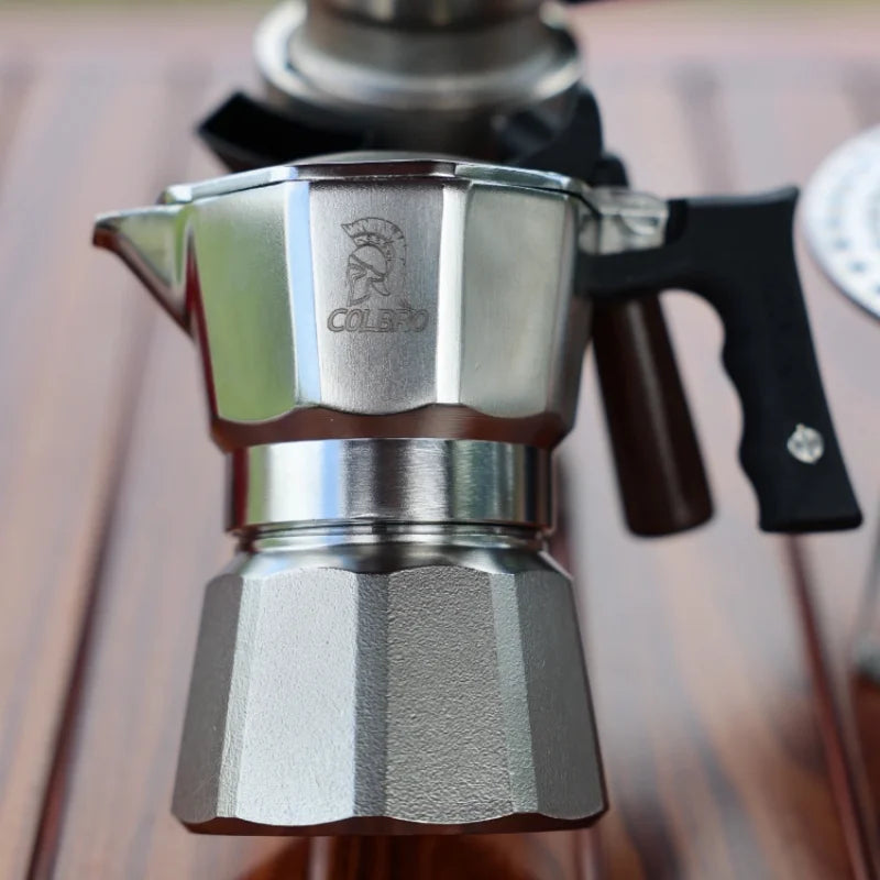Colbro Moka Pot Stainless Steel Double Valve Triple