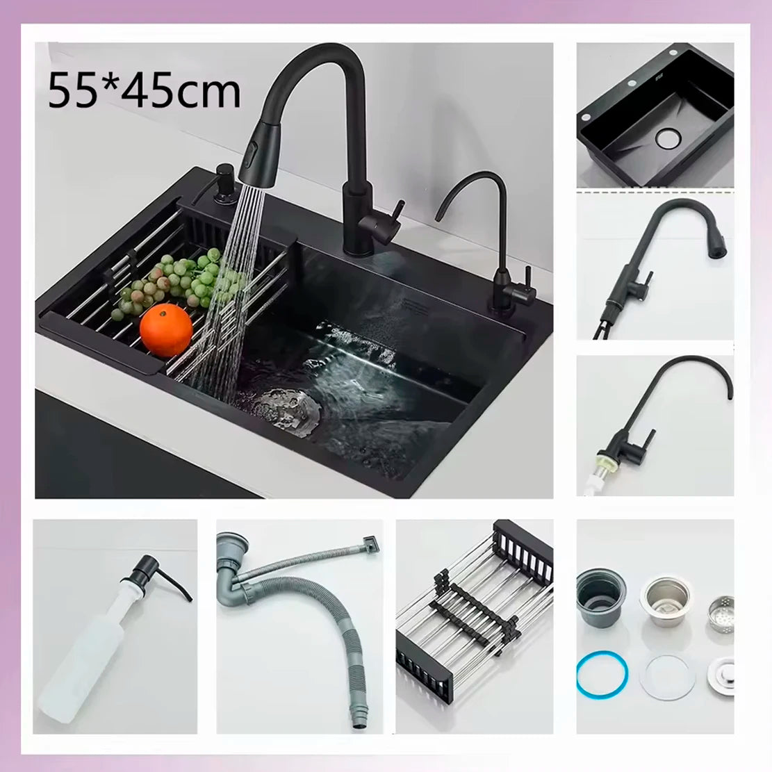 Sink Faucet Large Integrate Digital Display Multi-Function