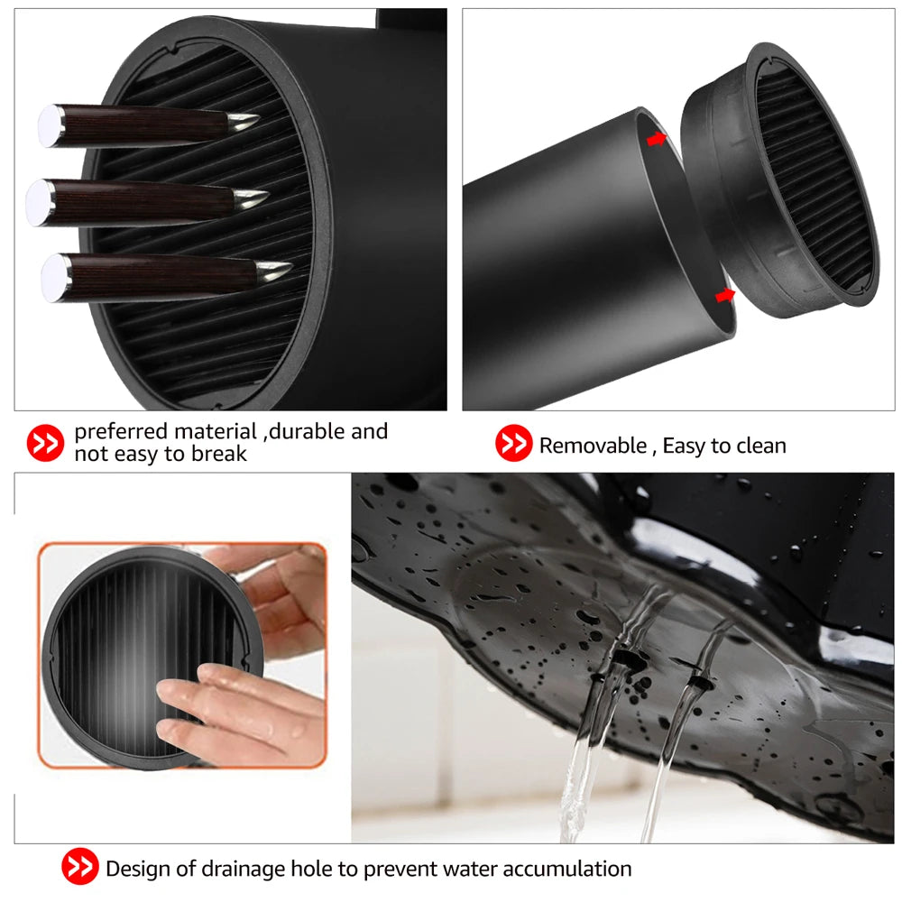 Knife Holder Multi-Function Utensil Stand Knife Block Pp
