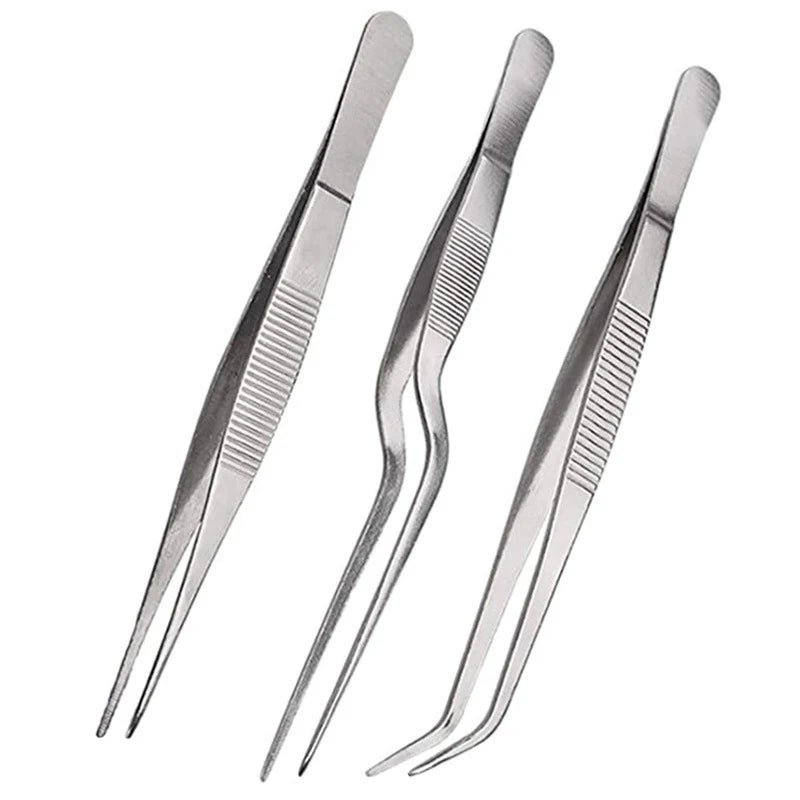 Stainless Steel Plating Tongs Pro Chef Serving Tongs