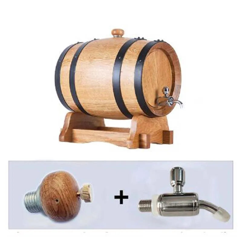 Solid Wood Oak Barrels Wooden Carbonized Barrel Self