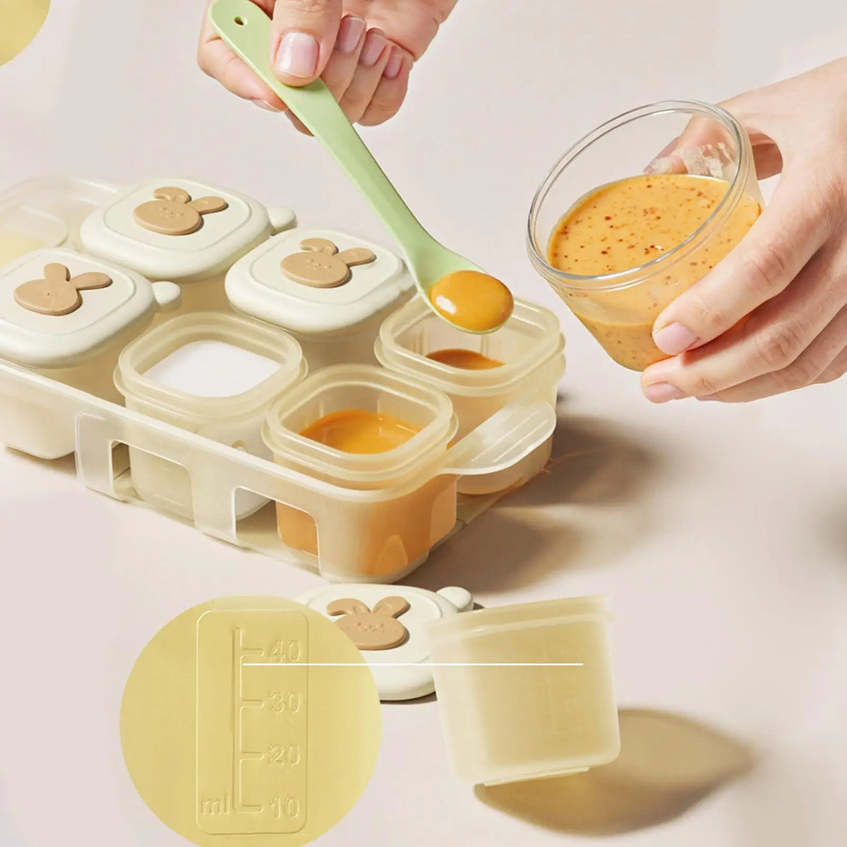 Baby Food Storage Containers Freezer Trays Food Storage