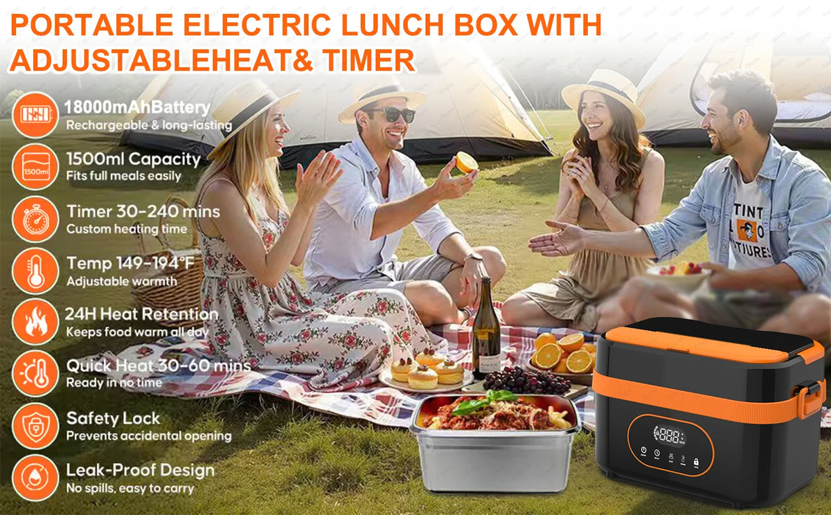 Gison Electric Heated Lunch Box Food Warmer 5l