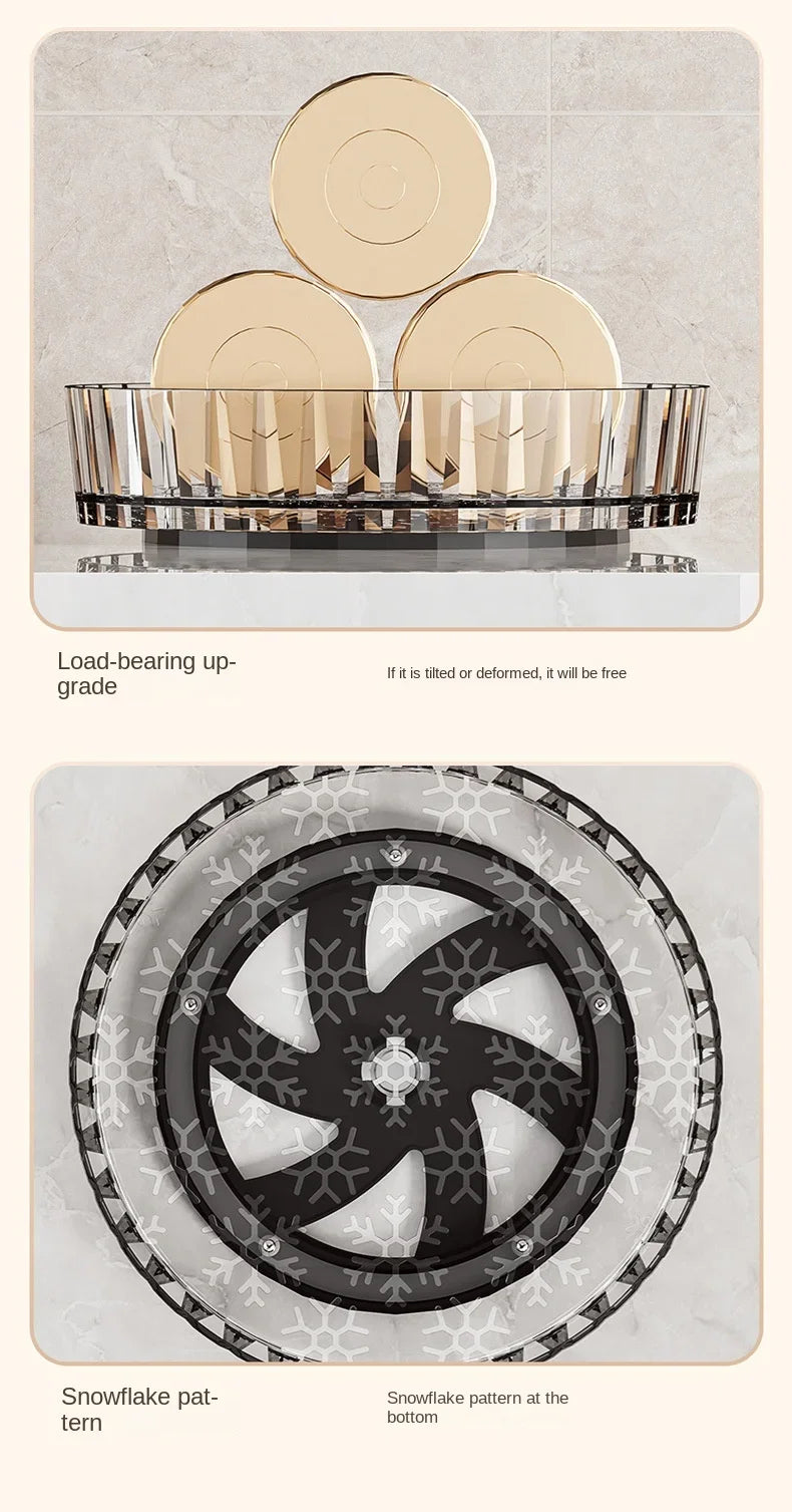 360 Rotating Seasoning Storage Tray Pantry Cabinet Turntable