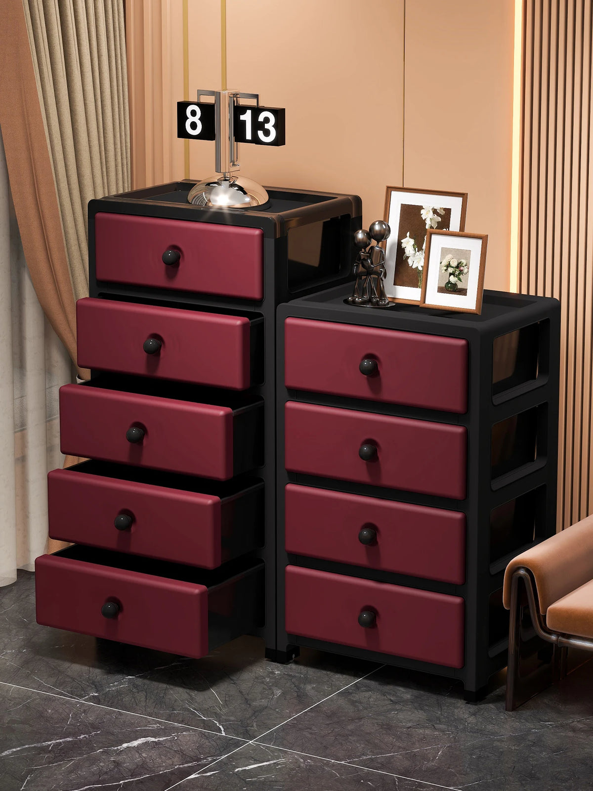 Drawer-Style Storage Cabinet - Living Room Storage Cabinet