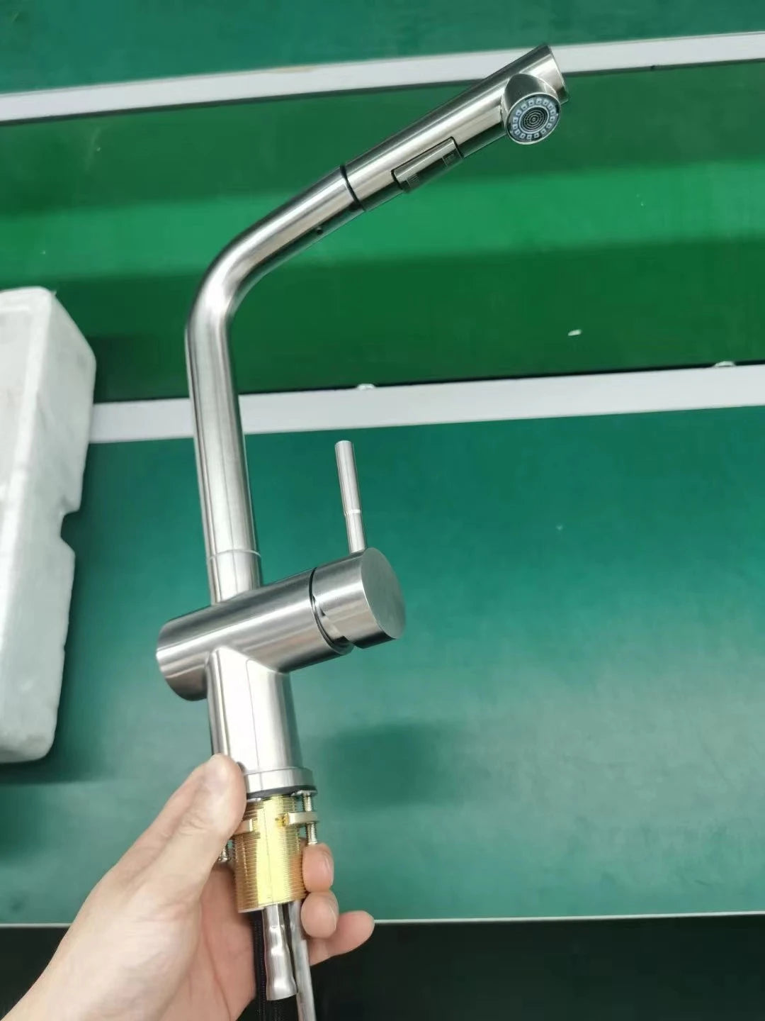 Handfree Grey Touch On Faucet Stainless Steel Cold