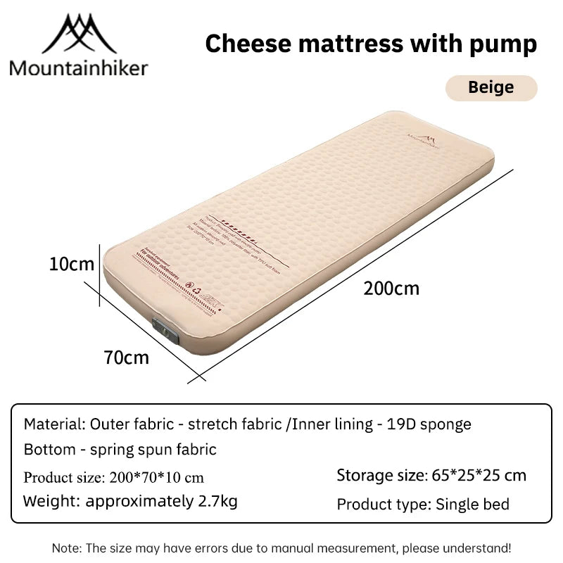 Mountainhiker Outdoor Inflatable Cheese Mattress Garden Special