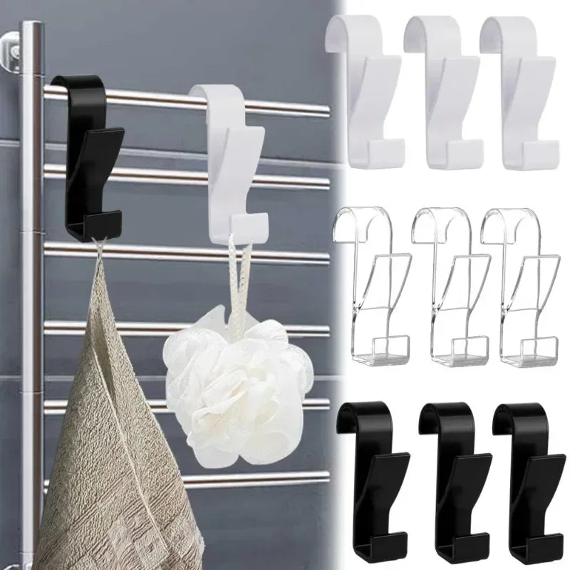 3/15pcs Bathroom Hanger Clips Heated Towel Radiator Rail