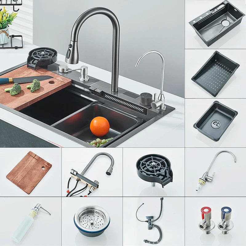 Shinesia 304 Stainless Steel Sink Digital Display Large