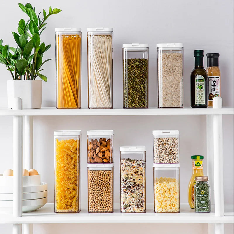 Opening Lid Sealed Jar Transparent Body Food Grade