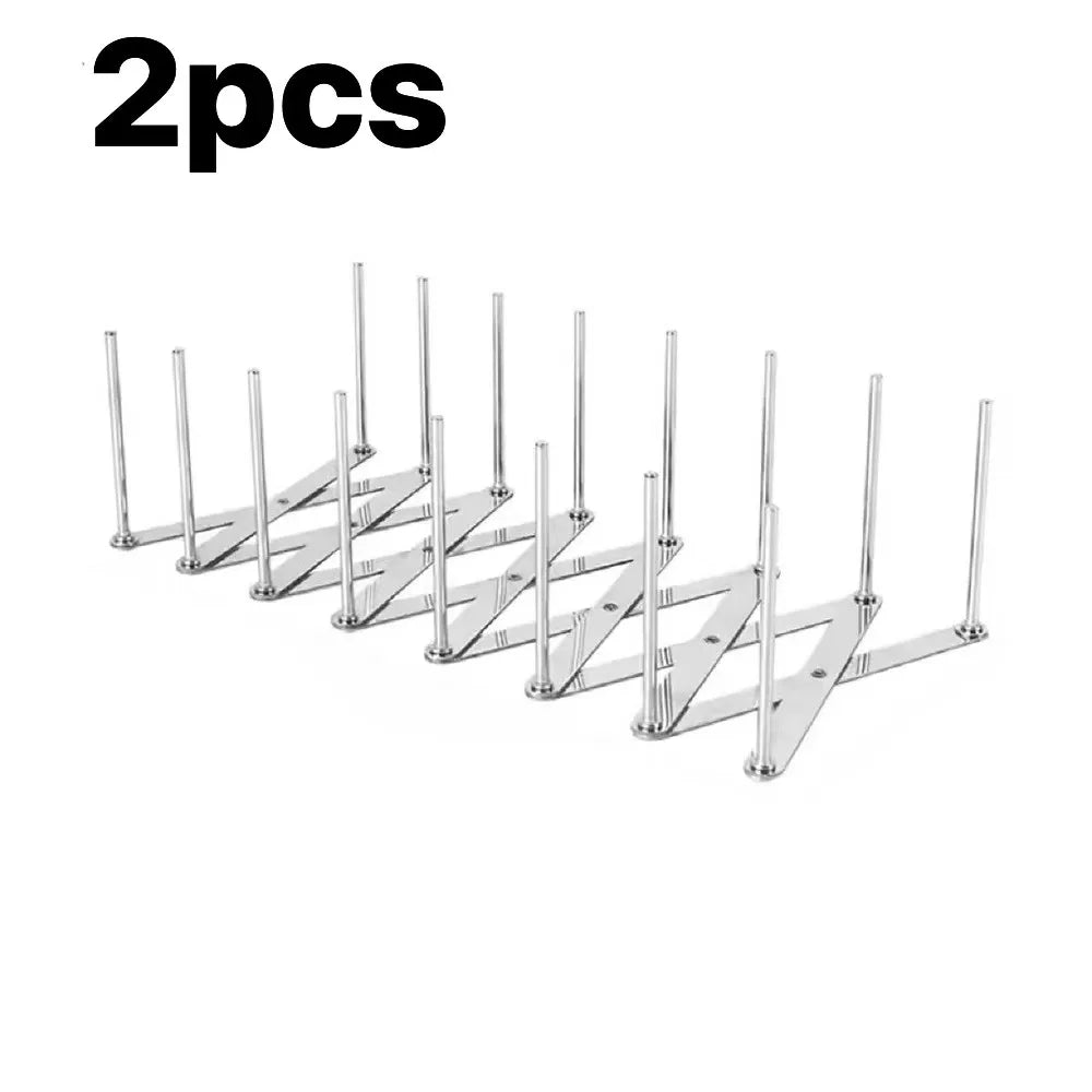 Stainless Steel Dish Rack - Adjustable Drainer Foldable