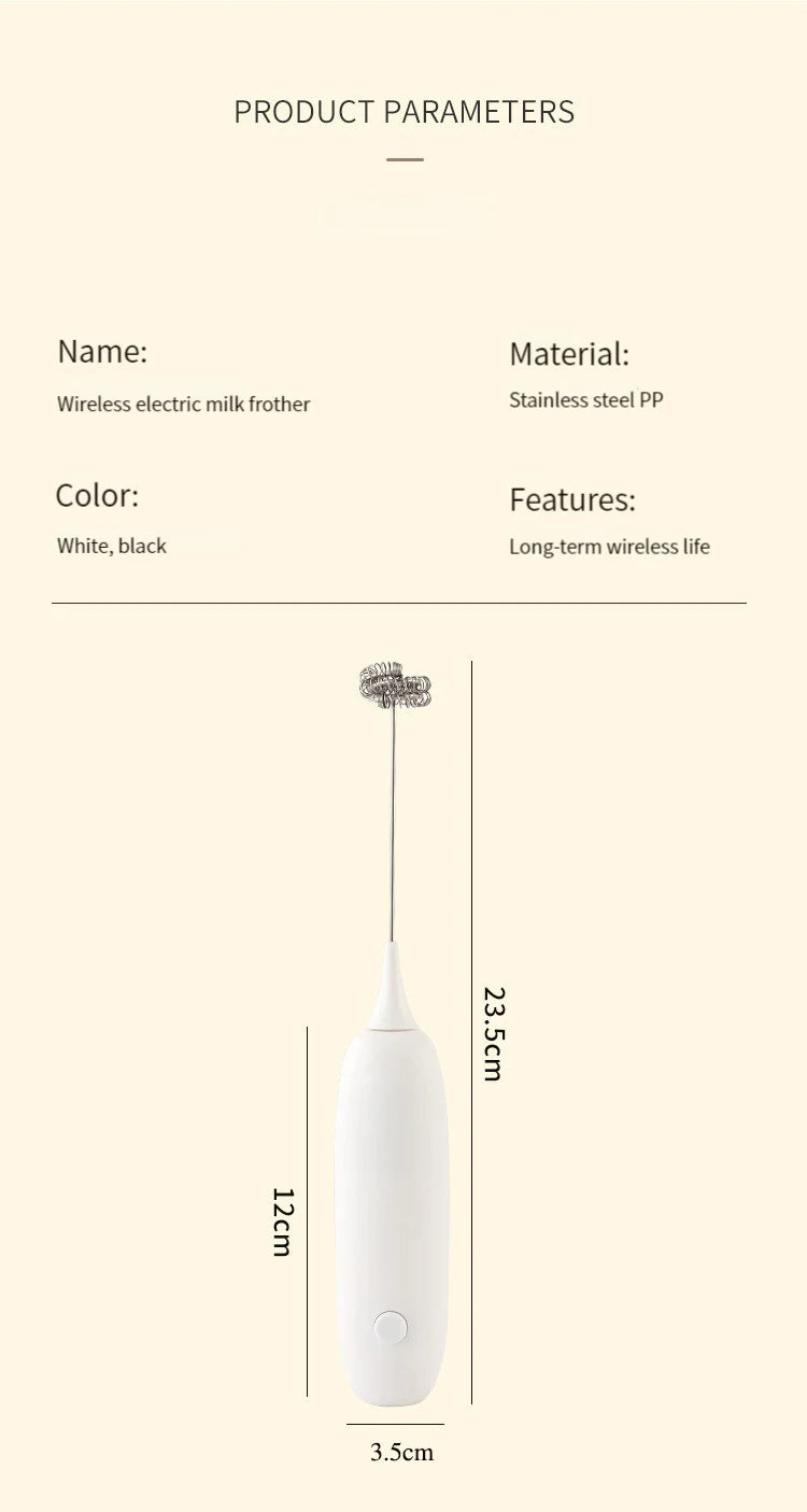 1pc Battery Model Handheld Egg Beater Froth Mixer