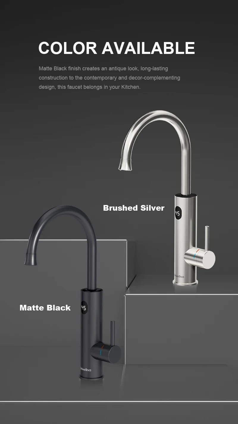 Briwellna Electric Water Heater 220v In Faucet Tankless