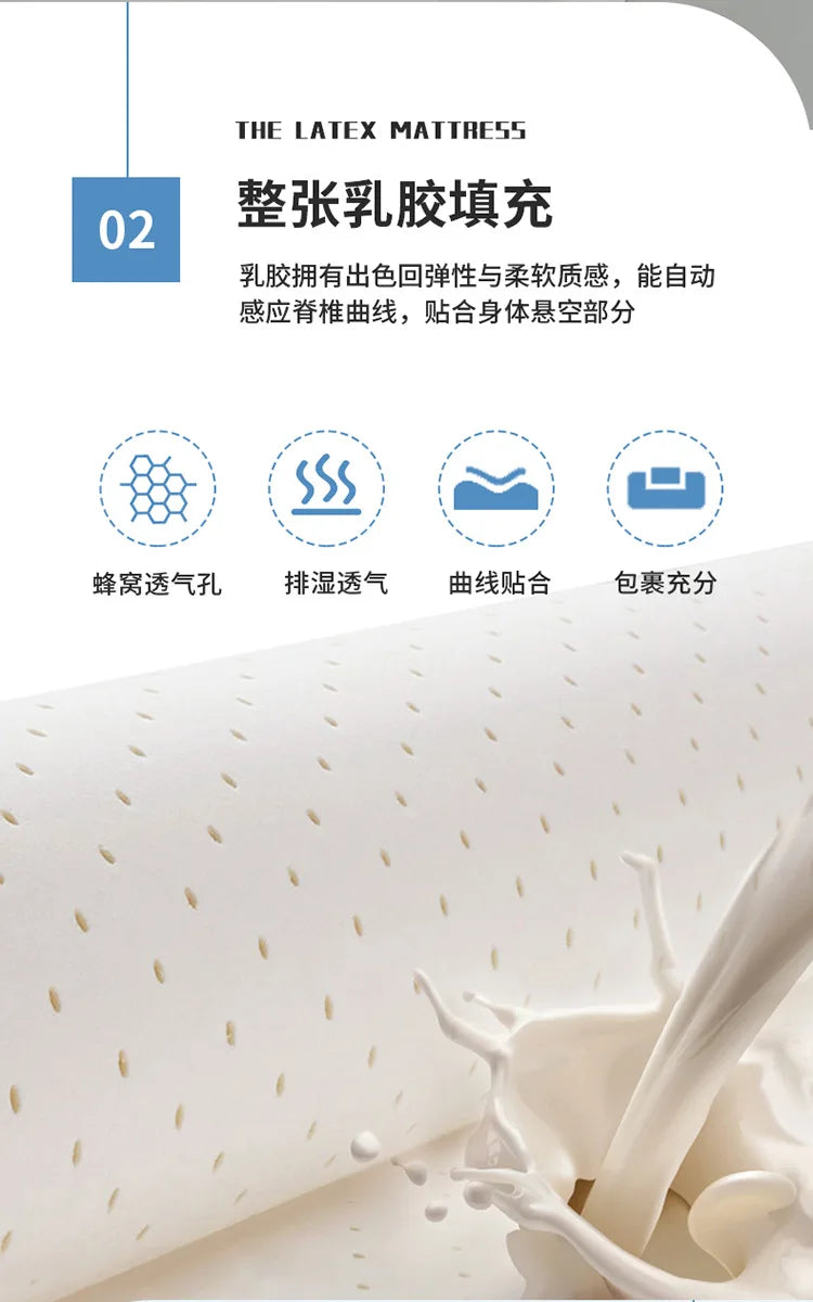 Latex Foam Mattress Topper Bed Thicken Memory Sponge