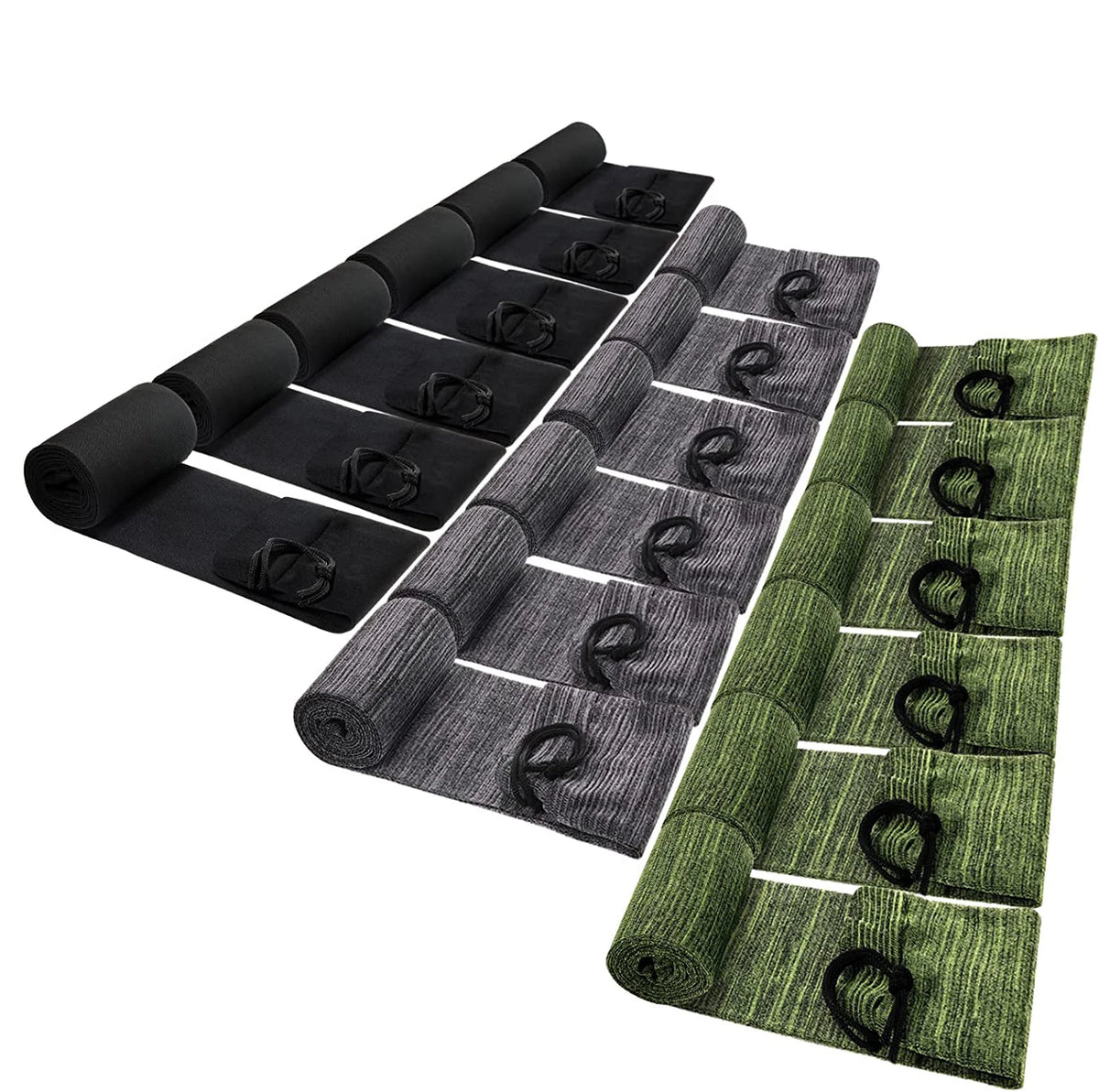 18pcs 55inch Elastic Tactical Storage Bag Dustproof Knitted
