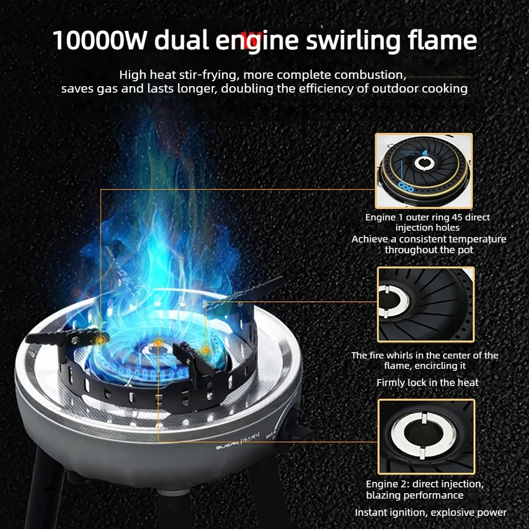 Dotwise Camping Gas Stove Outdoor High Power Support