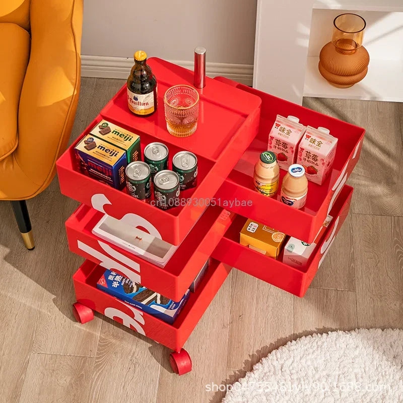 360 Rotating Removable Bedside Table File Cabinet Storage