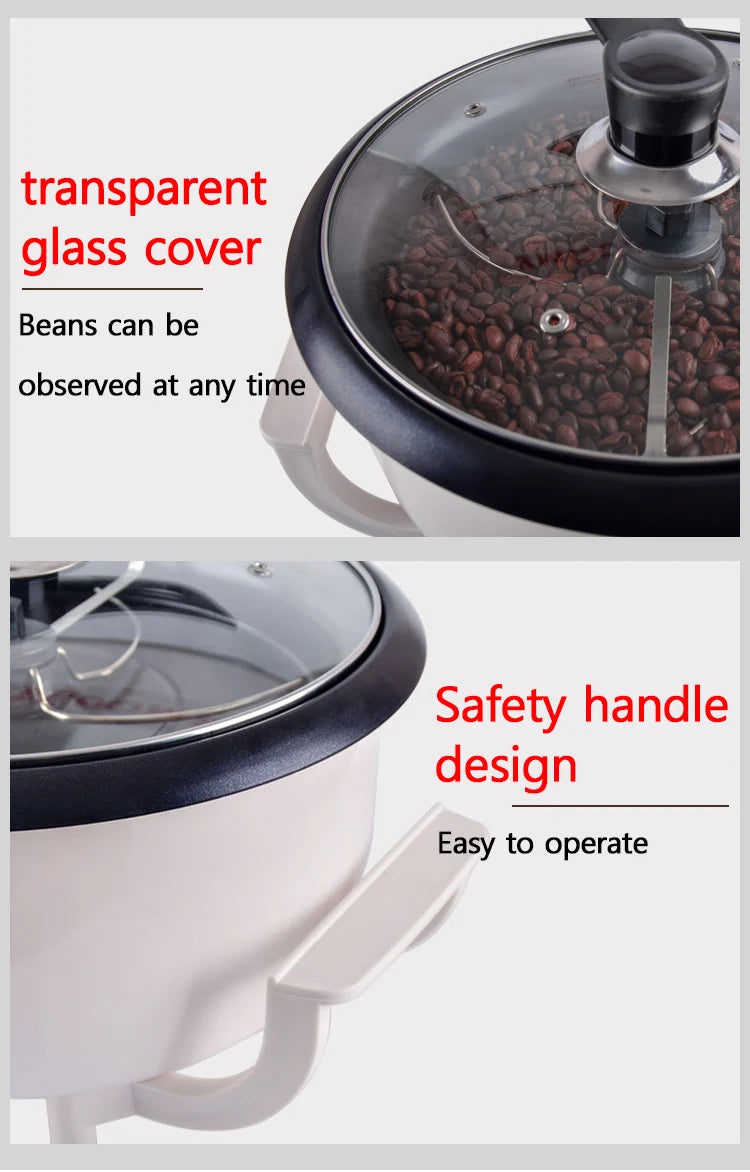 Electric Coffee Bean Roaster Temperature Control Peanut Beans