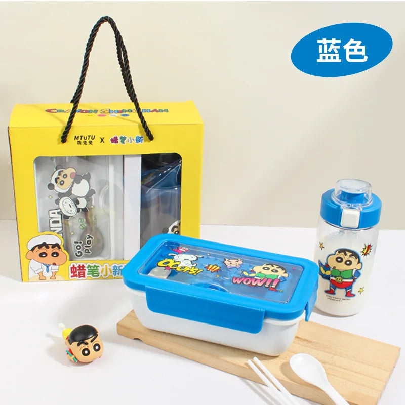 Crayon Shinchan Lunch Box Water Cup 2-Piece Food