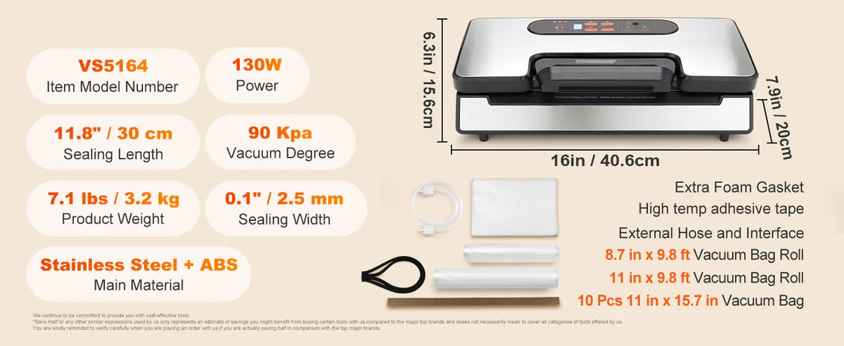 Succebuy Commercial Vacuum Sealer Machine Automatic Food