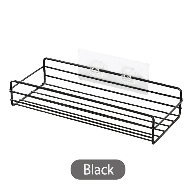 Bathroom Storage Rack Organizer Shelf Black Shelves Corner