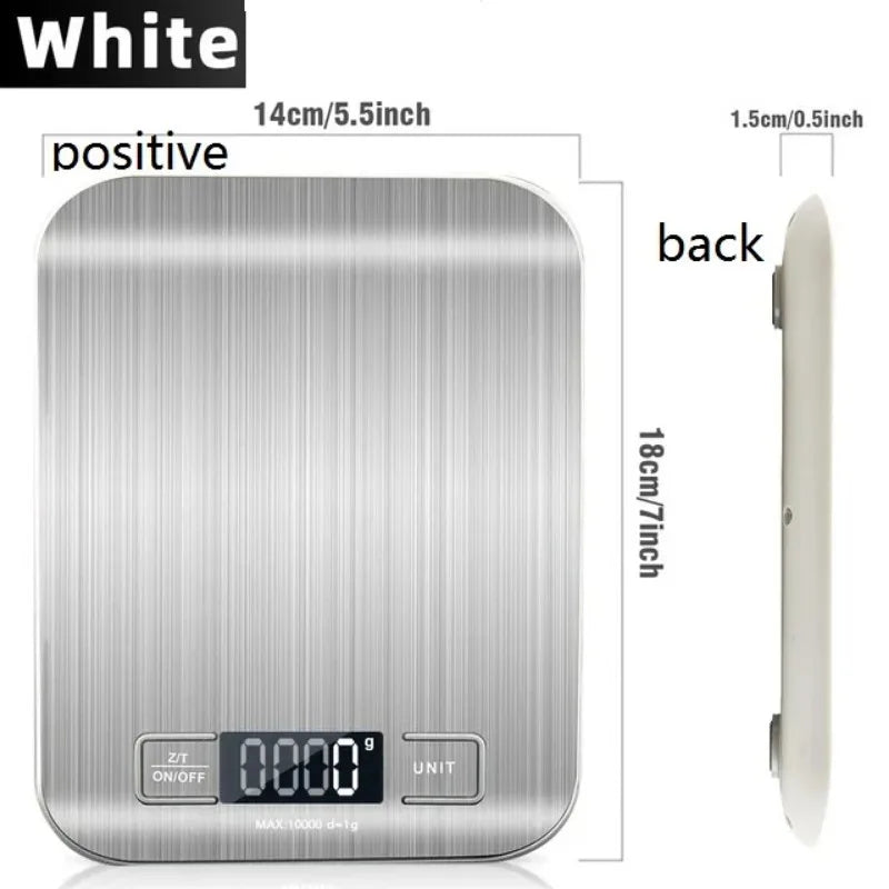Digital Scale Stainless Steel Platform - 5/10kg Lcd