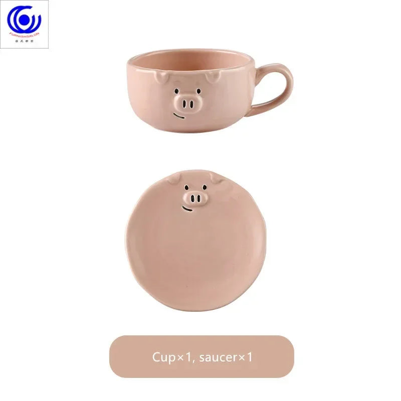 Cute Dish Ceramic Japanese Cartoon Tableware Creative Personality