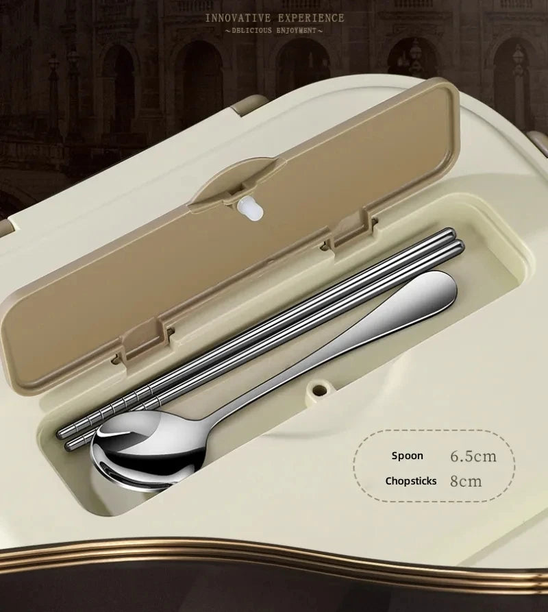 304 Stainless Steel Compartment Insulated Lunch Box Office