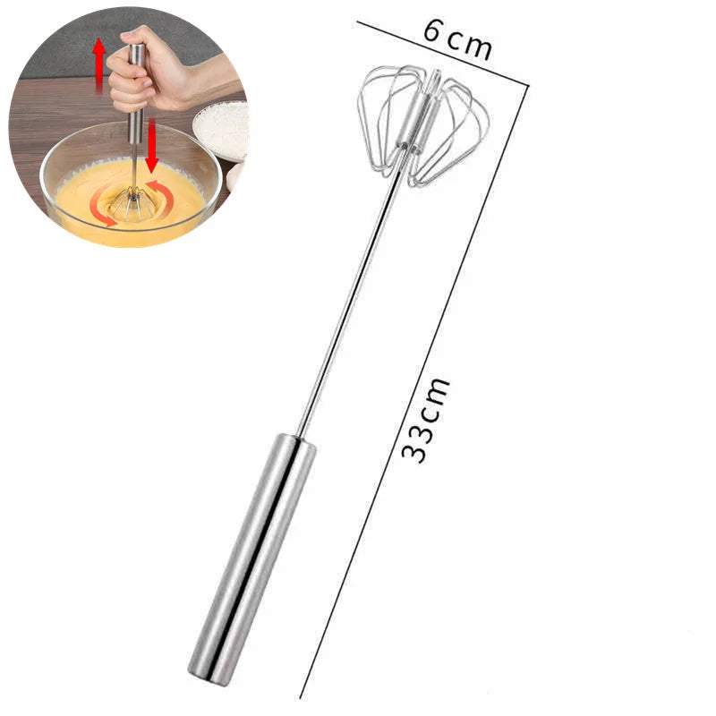 Danish Dough Whisk Stainless Steel Handheld Bread Blender