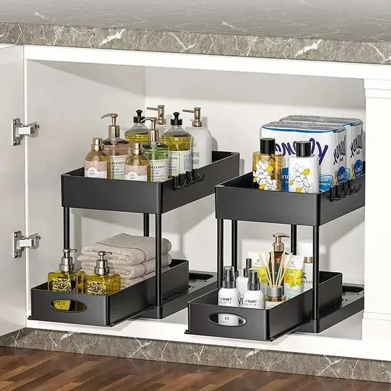 Tier Under Sink Organizer Sliding Cabinet Basket Organizer