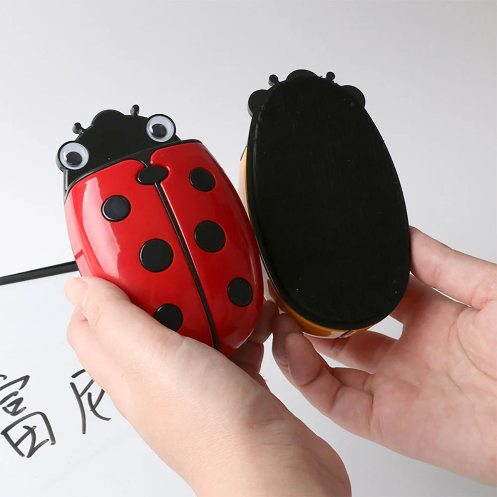 Cute Ladybug Fridge Magnetic Storage Box Eraser Whiteboard