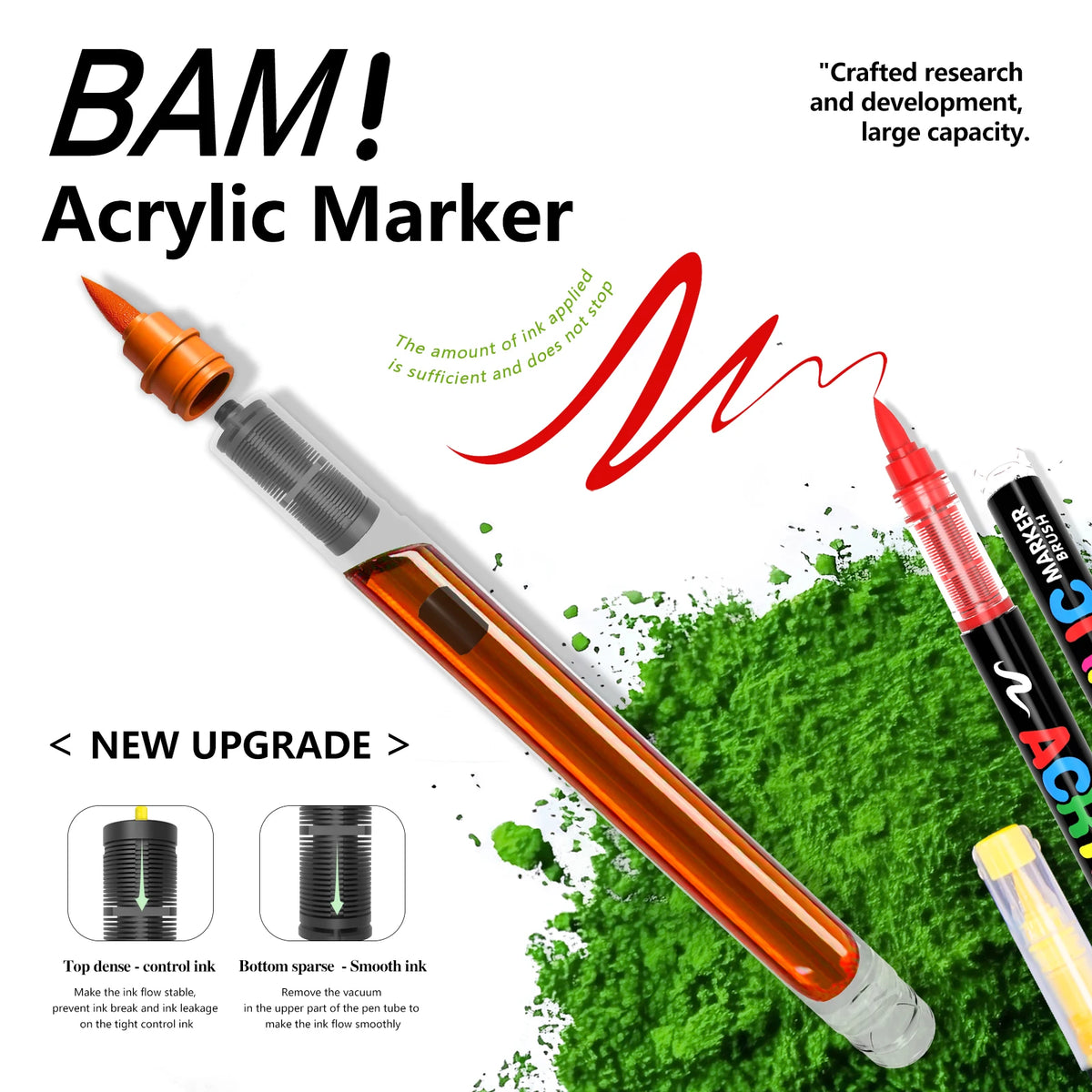 Guangna 12/360/408 Colors Acrylic Paint Pen Markers Acrylic