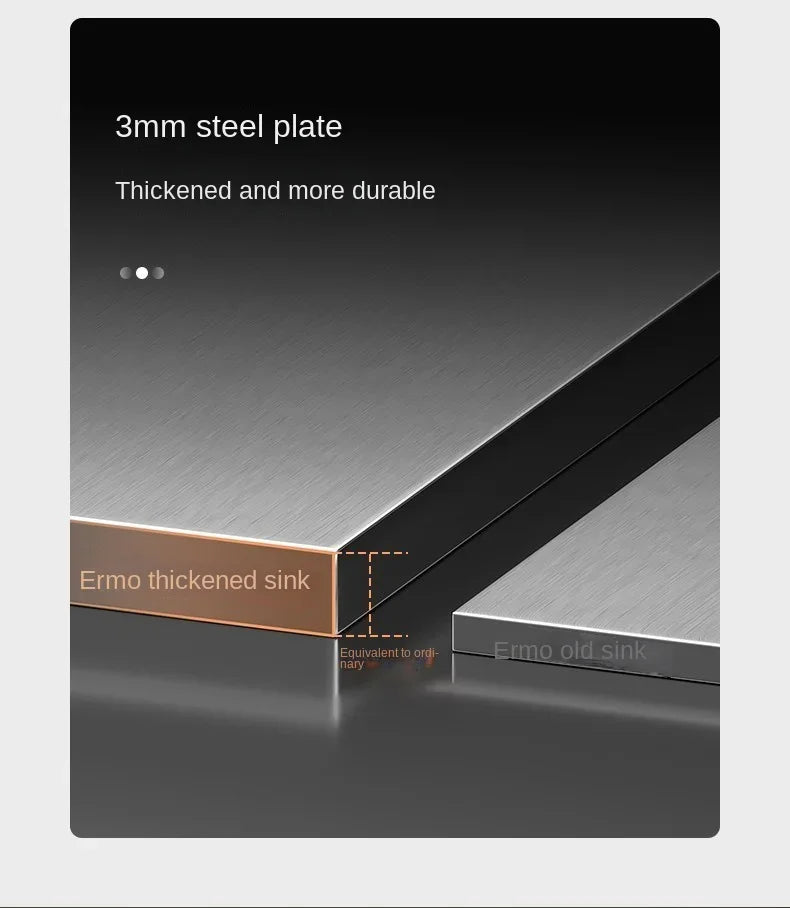 Nano 304 Stainless Steel Sink Waterfall Large Slot
