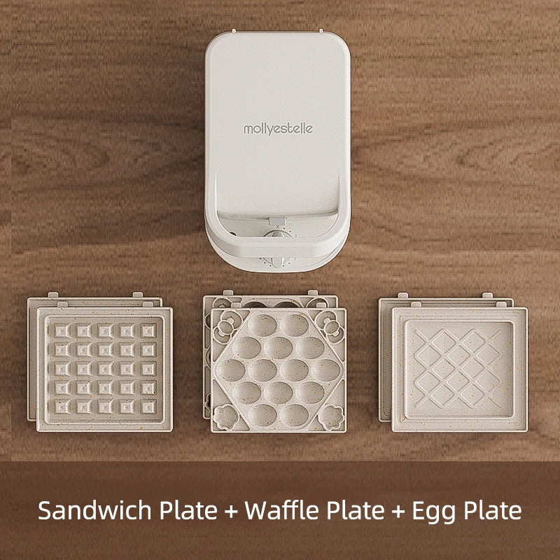 600w Electric Sandwich Maker Waffle Maker Multi-Baker Breakfast