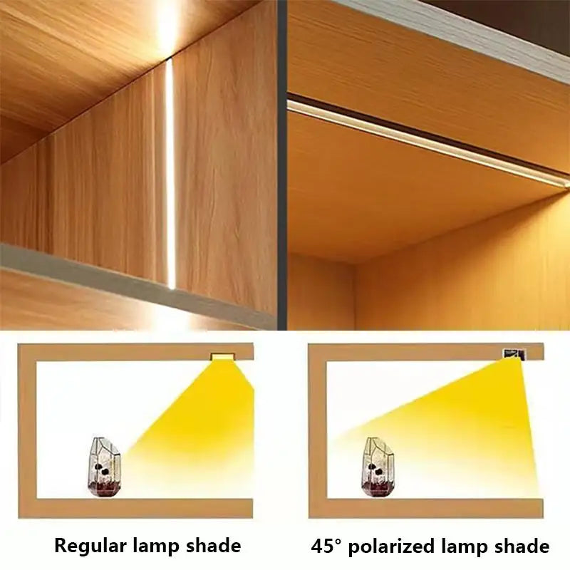 Aluminum Profile Bar Light Led Recessed Hidden 45degree