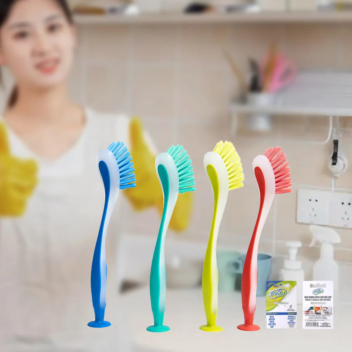 Multi-Function Cleaning Brush Long Handle Brush Pan Wash