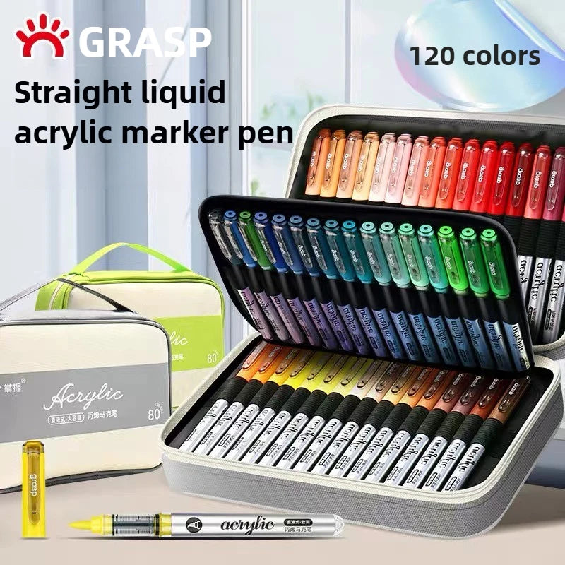 Grasp 120/1 Colors Acrylic Marker Pens Waterproof Pen