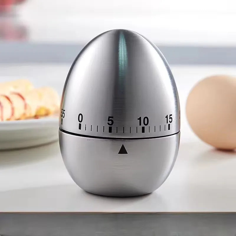 Stainless Steel Timer Mechanical Cooking Egg Alarm Clock