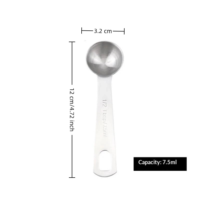 Stainless Steel Measuring Spoon 1/5/6 Scale Measuring Ruler