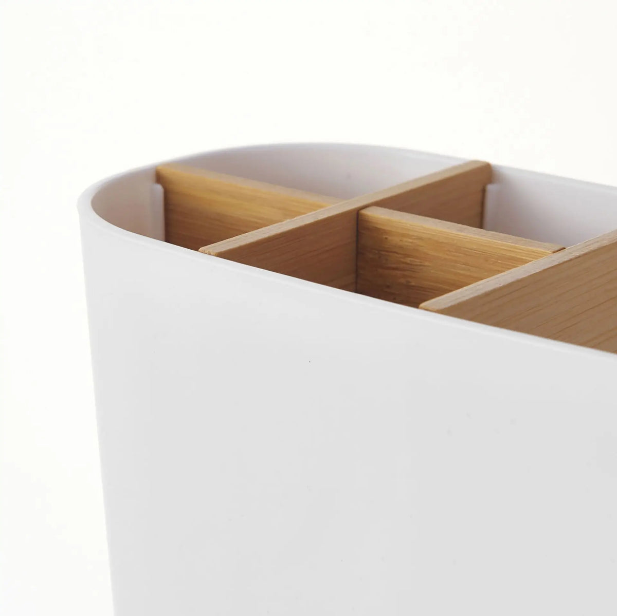 Bamboo Toothbrush Holder Electric Toothbrushes - Slot Bathroom