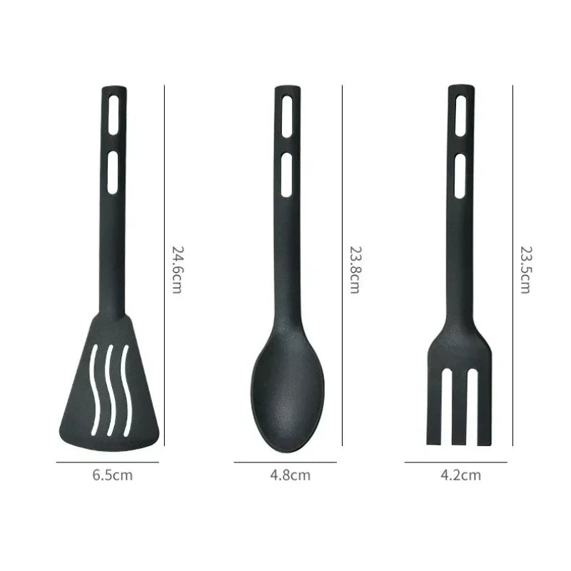 Cooking 3pcs Mini Nylon Utensils Spoon Fork Cooking
