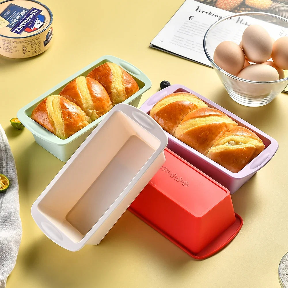 2pcs Loaf Pan Bread Toast Reusable Silicone Mold