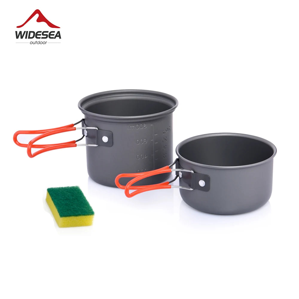Widesea Camping Tableware Outdoor Cooking Camping Cookware Travel