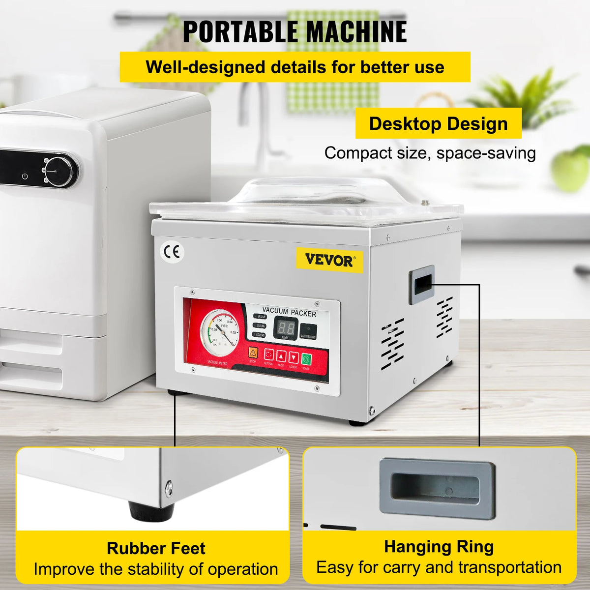 Succebuy Food Vacuum Packing Machine Dz-260a Commercial Chamber