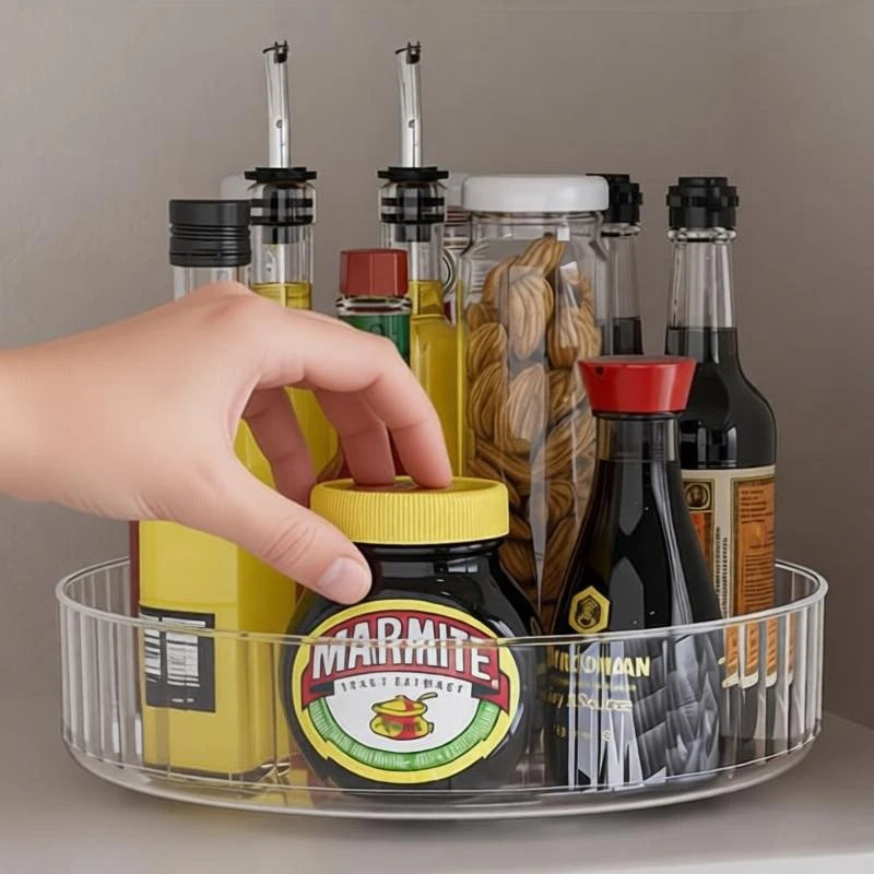 360 Rotating Tray Lazy Susan Fridge Organizer Turntable
