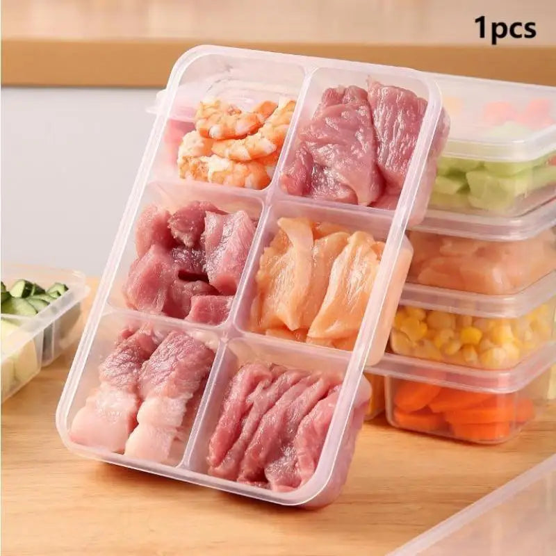 Transparent Grids Storage Box Refrigerator Large Capacity