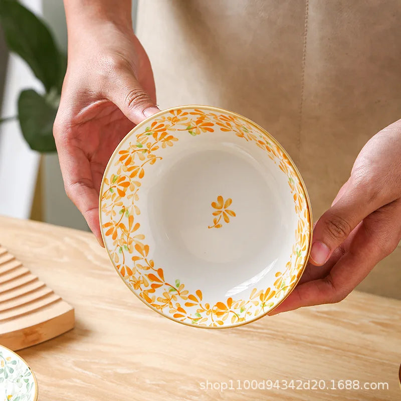 Japanese Style Ceramic Dessert Sauce Dish Plate Creative
