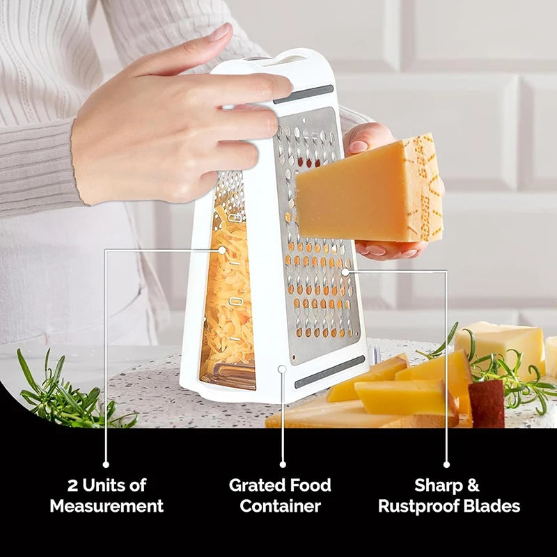 Double-Sided Blades Cheese Grater Vegetable Grater Chopper